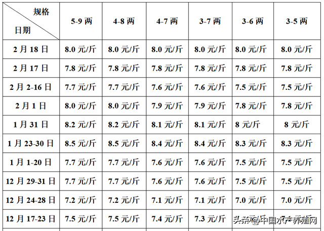 一天一个价！对虾鳜鱼黄骨牛蛙泥鳅黑鱼都涨了，鲈鱼形势不太妙！