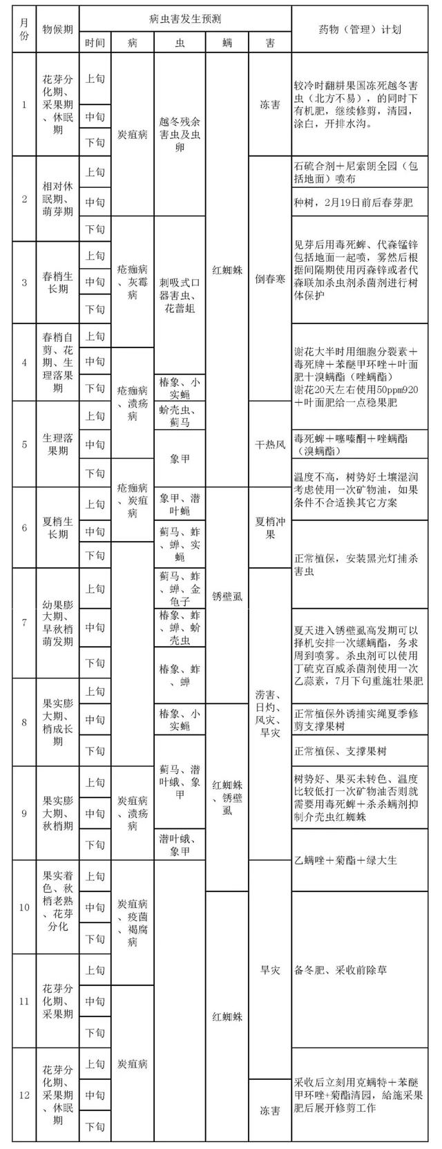 茂谷柑、沃柑、砂糖橘全年管理看这个就可以了！