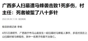 广西胡蜂养殖(1人遇难广西村民扫墓被胡蜂蛰刺80多针，背后是疯狂的蜂巢产业)