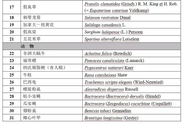 注意这52种危险物种！贵州将开展外来有害入侵生物调查摸底