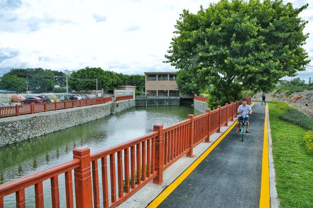 鸟飞鱼跃水草丰，水清岸绿游人来