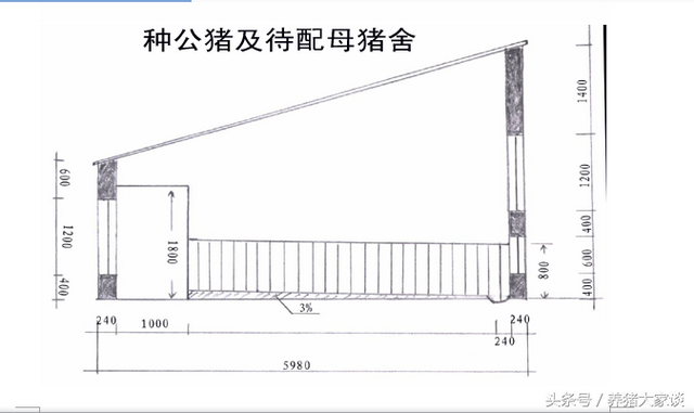 自繁自养100头母猪场设计图，猪场建造科学合理，养猪赚钱有保障