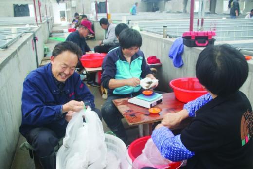 六横民营水产育苗场苗种产销两旺 已育出来的八亿多粒贻贝苗有了买家