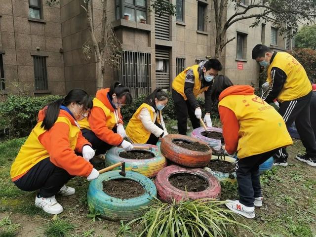 小花园让社区“靓”起来！宝山这里开展亲子种植活动