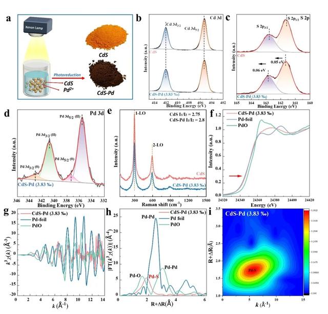 陕科大｜单原子Pd修饰CdS纳米催化剂模拟日光诱导全分解水产氢