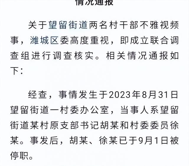 村书记与妇女主任的堕落，潍坊不雅视频事件发酵，谁为谣言买单