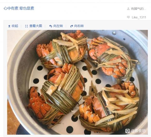 一群吃肉的孙吧人，想破掉素食吧老哥的“戒律”