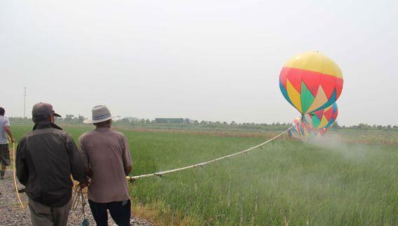 高手在民间！赣榆男子自制“氦气球喷药机” 一天可喷600亩，还申请了国家专利