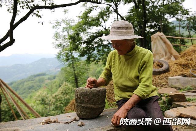 旬阳76岁奶奶独居深山 种十亩地养一头猪过平静生活