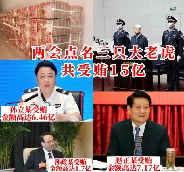 两会点名三只大老虎，共受贿15亿非法持有枪2支，震惊到你了吗？