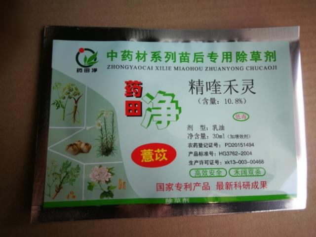 薏苡高产栽培与化学除草新技术