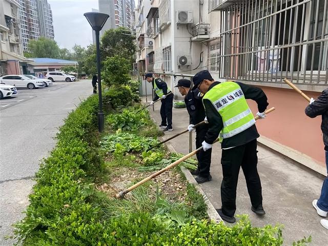 整治小区乱种植，还居民一个舒心