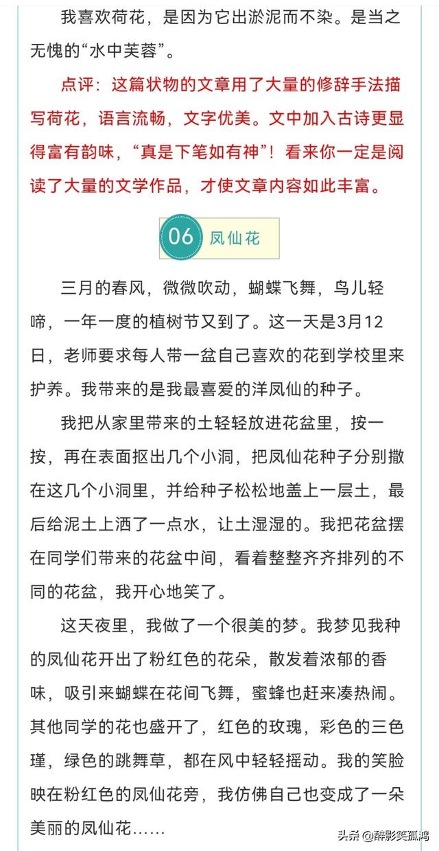 三年级语文下册习作1《我的植物朋友》范文，提供写作指导