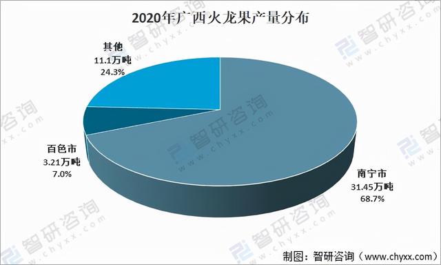 2021年广西火龙果种植生产情况分析：南宁市产量占比超60%「图」