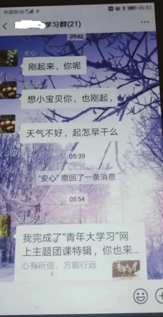 连云港一村书记工作群说“想小宝贝你”，的不当言辞引发公众讨论