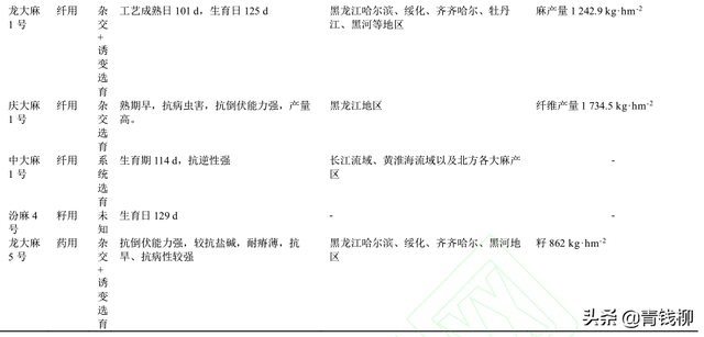 基金项目：工业大麻种植及育种现状研究