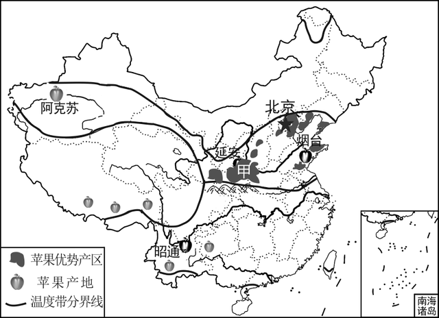 农业（种植业）分布图的判读