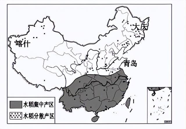 农业（种植业）分布图的判读