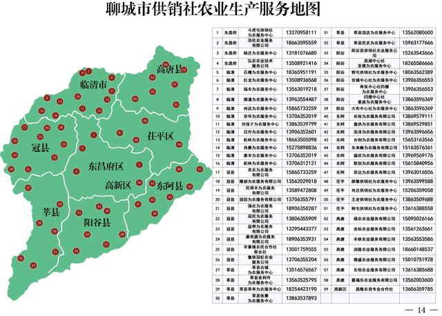 山东省供销社发布农业生产服务地图