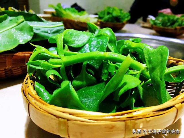 四川广元出了名的铜火锅野菜馆，5个网友聚餐，2种野菜不认识