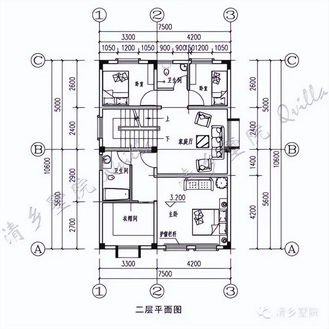 「清乡墅院」占地80建面200！土地利用率超高，车库露台应有尽有