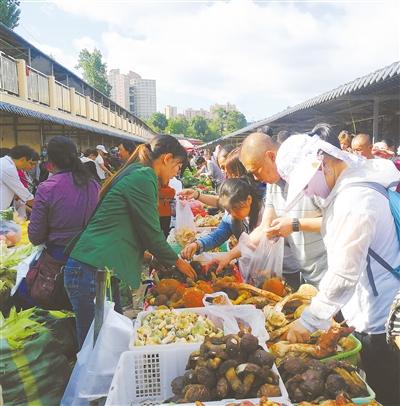 野生菌飘香市民餐桌