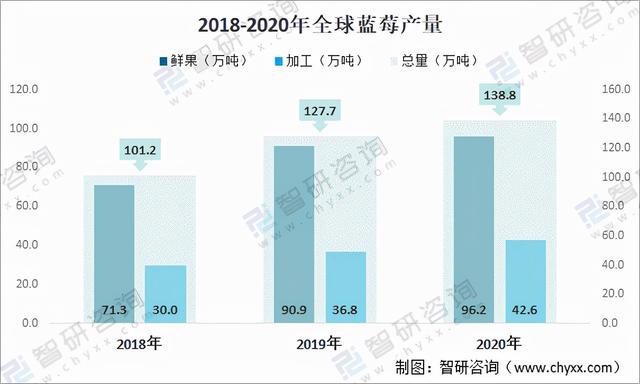 2020年全球蓝莓种植情况分析：中国已成为全球最大的蓝莓种植地