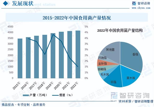 2023年香菇行业市场现状：产量稳步增长，深加工产品发展潜力巨大