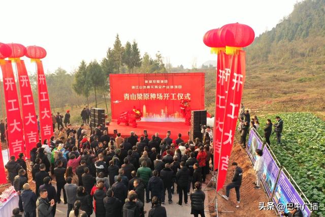 棠湖控股通江山地梅花鸡全产业链青山梁原种场项目落户通江杨柏太平场村