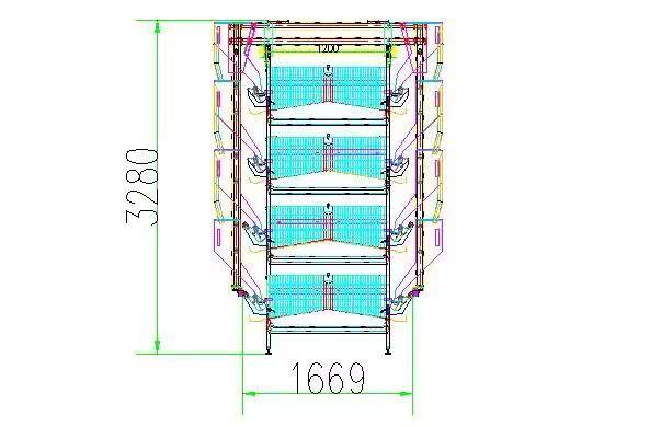 每栋鸡舍可养4万多羽蛋鸡，自动化养鸡设备的设计图纸曝光了