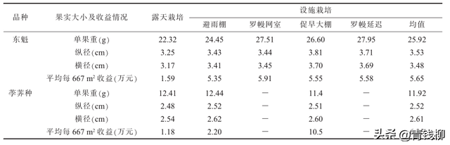 浙江省杨梅设施栽培主要模式及效益分析