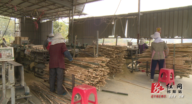 祁阳七里桥镇：“做活”楠竹加工“靠山吃竹”致富