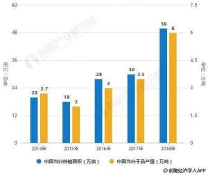 当归种植面积(2019年中