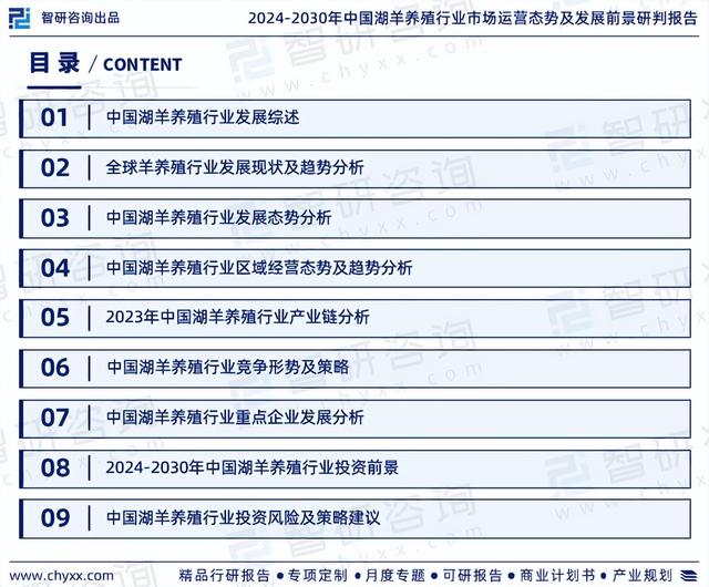 研究报告—中国湖羊养殖行业发展现状、市场规模及投资前景分析