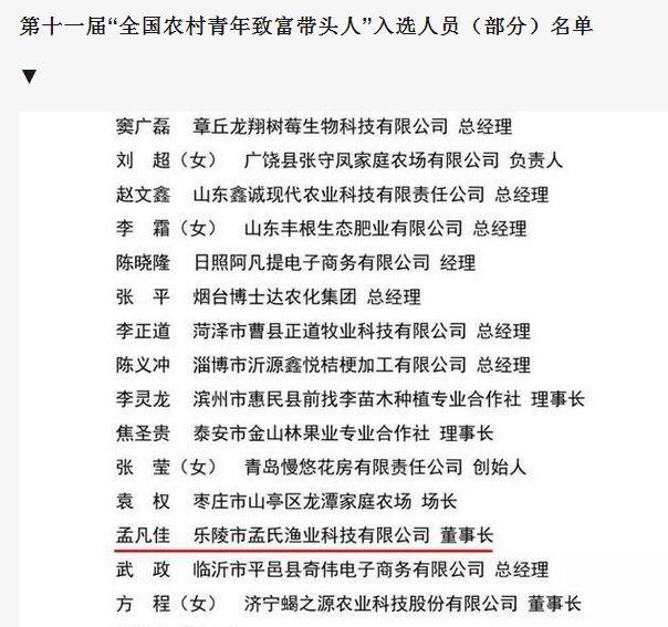 反哺家乡，助力脱贫！校友孟凡佳荣膺“全国农村青年致富带头人”荣誉称号