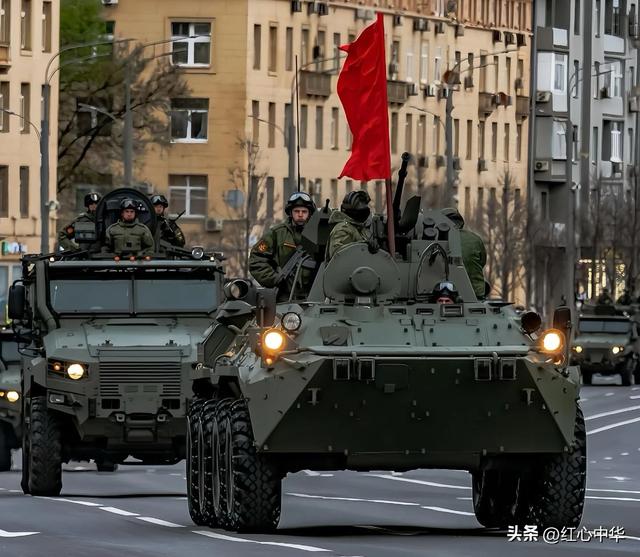 俄罗斯胜利日大阅兵，重型武器亮相红场，更有女兵英姿飒爽