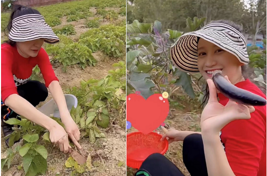 女星曾永醍乡下素颜做饭！用废纸生火全是灰，蹲柴火堆里不怕脏