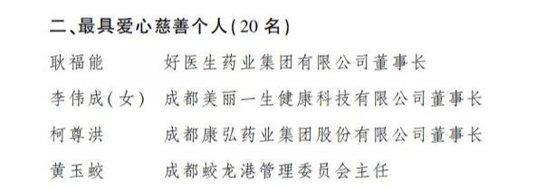 安岳美女老总获省政府表扬，授予“最具爱心慈善个人”称号