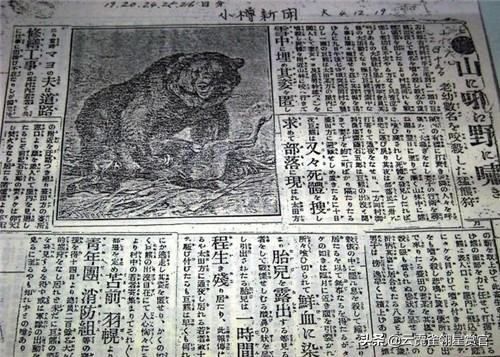 日本食人猛兽：专门猎守年轻女子，令人闻风丧胆，捕获后被人分食