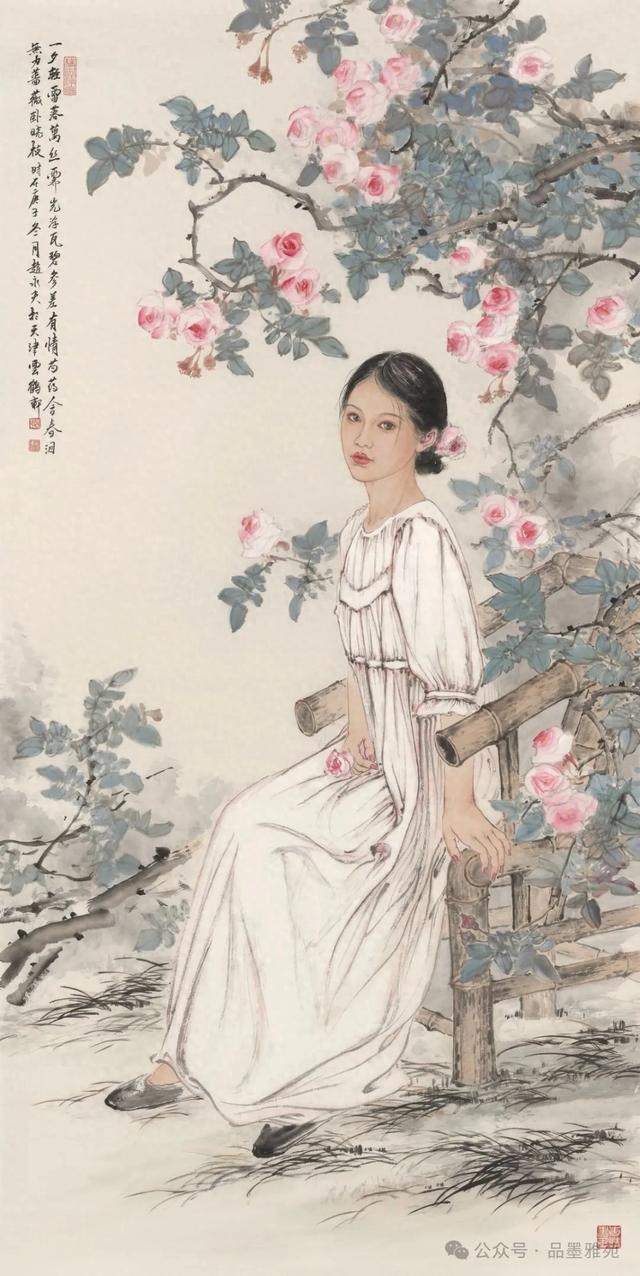 画家赵永夫现代写意女性人物作品欣赏（四）美女天成，芳华青春