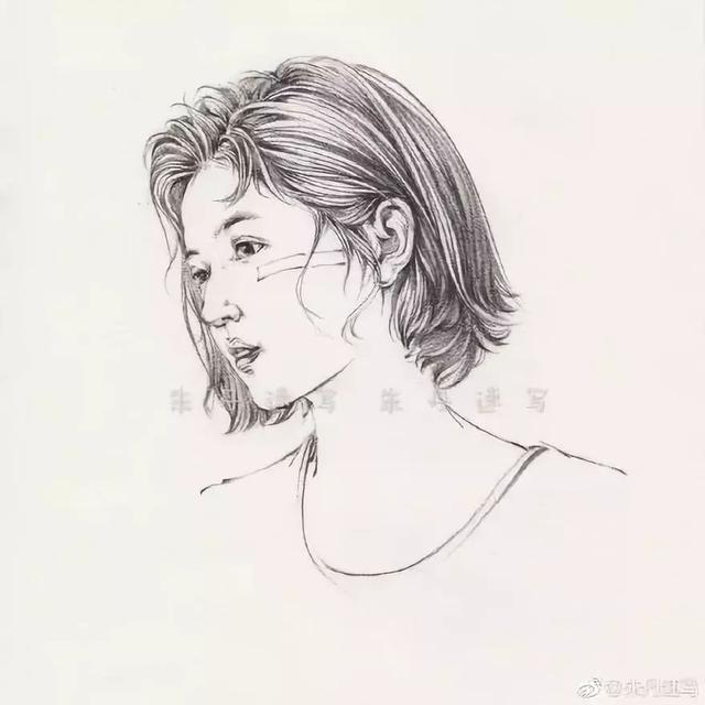 速写美女头像，教你如何画出五官神韵！