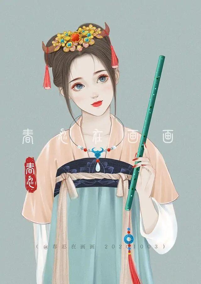 画师将十二生肖画成，“龙”是冰山美人，而“马”最独特