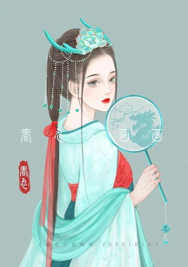 画师将十二生肖画成，“龙”是冰山美人，而“马”最独特