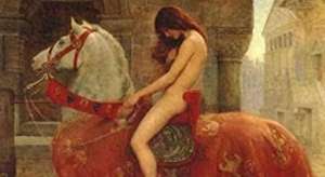 美女被比如狗(罕见老照片：骑在马背上的全裸女艺人,惨遭蹂躏)