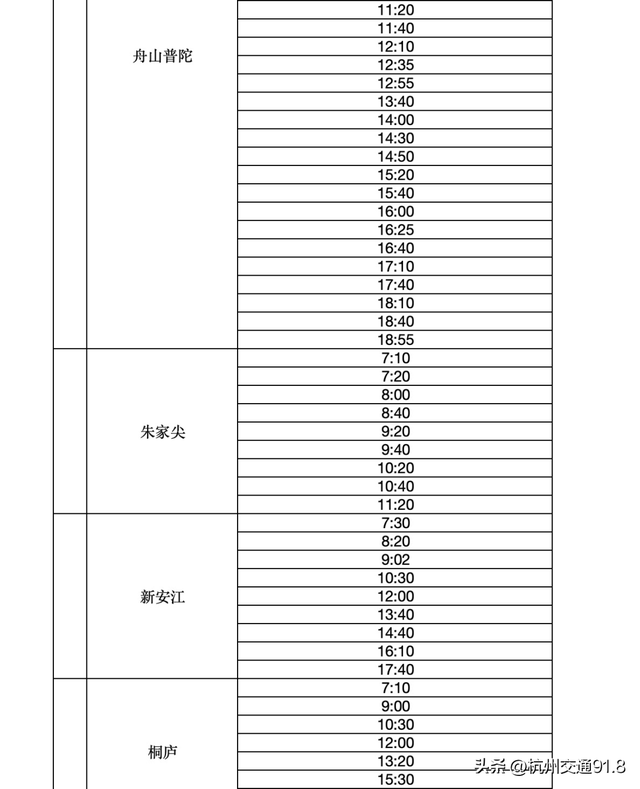 注意：杭州至义乌出行有变化！