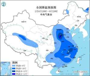 寒潮蓝色预警：华北西部部分地区降温幅度达10℃以上