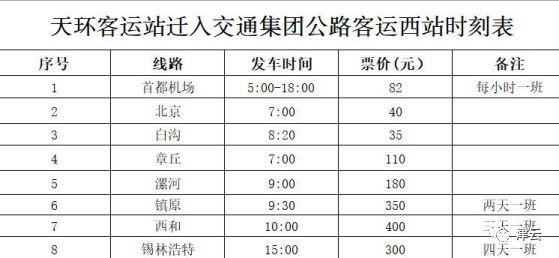 「津云帮问」天津将形成东南西北四面长途客运网 各站时刻表都在这