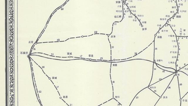 1984年《天津市长途汽车公司班车路线示意图》有趣的老地图